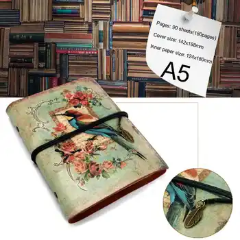 

Vintage Stationery PU Leather Notebook Creative Kraft Retro Notebook Paper Planner Sketchbook Agenda Diary Notebooks