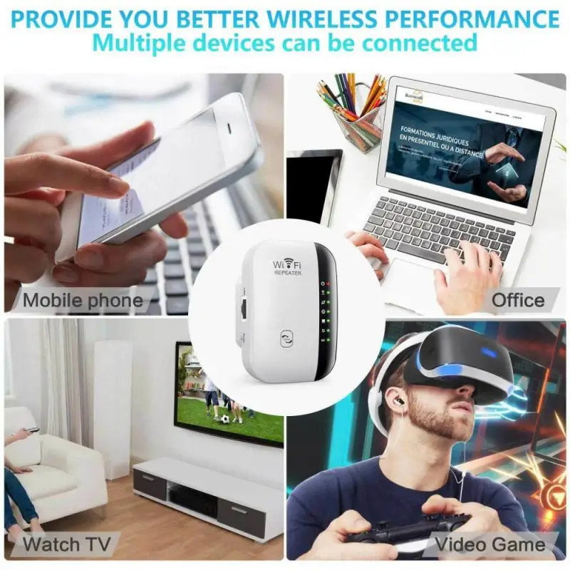 WiFi Signal Extender Repeater Range Booster Internet Network Amplifier WiFi Signal Repeater For Smartphone IPad Laptop Smart TV