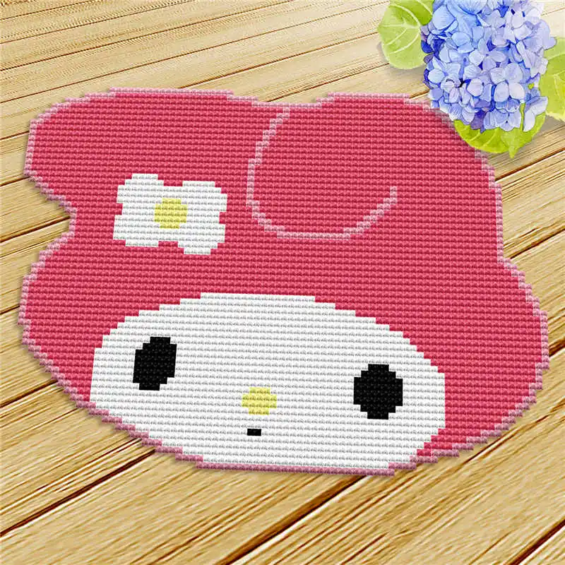 Baratos Kit de alfombra de gancho DIY de knoopkussenen Kit de alfombra de bordado de Knooppakket cojín de pestillo gancho Tapijt foamiran para bordado