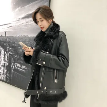 

Real Fur Coat Women Sheep Seharing Winter Coat Genuine Leather Jacket Women Sheepskin Real Leather Jacket BDY19668 YY1111