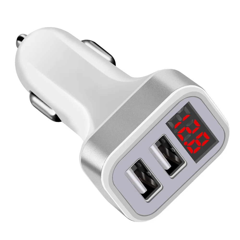 2.1A двойной зарядное устройство USB легкосплавные диски Быстрая зарядка 3,0 зарядное устройство для мобильного телефона 2 порта USB быстрое автомобильное зарядное устройство для IPhone samsung