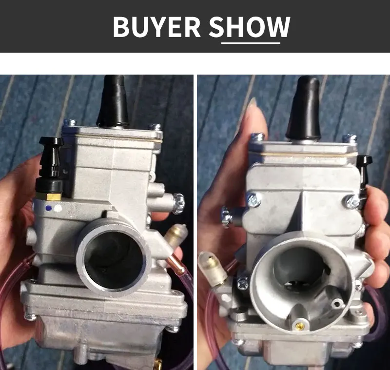 TM24mm Flat Slide High Performance Motorcycle Carburetor with power jet Carb Racing Scooter ATV Pit Bike for YAMAHA - - Racext 24