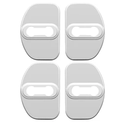 Sleek Auto Door Lock Cover Case (Silver)