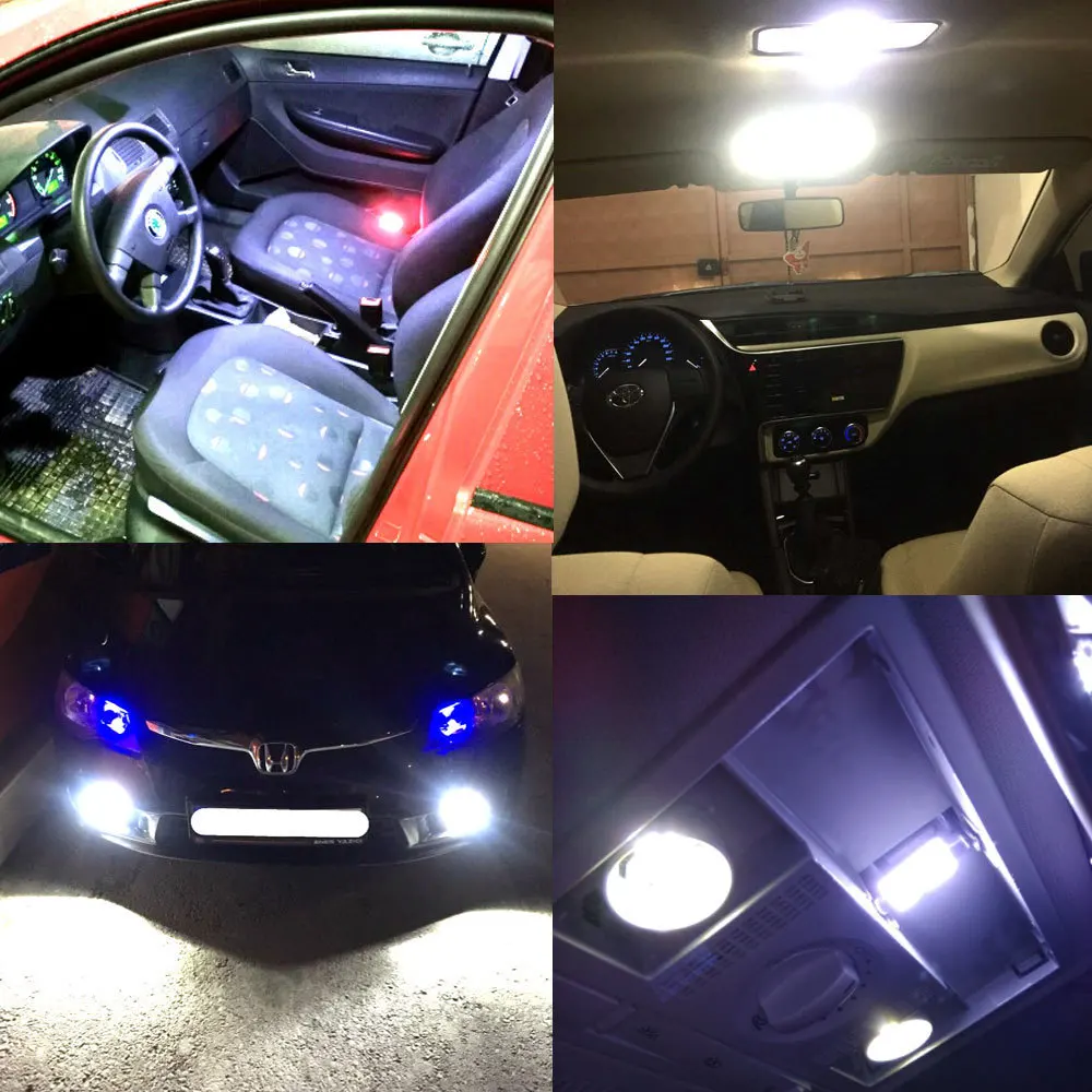 Hviero Auto T10 Led Cold White 194 W5W LED 168 COB Silica Car Super Bright Turn Side License Plate Light Lamp Bulb DC 12V