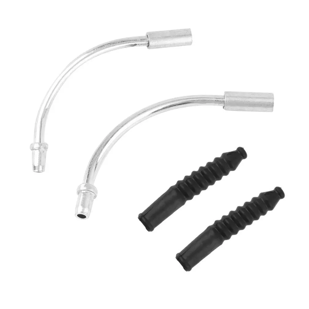 

1 Pair Bike V Brake Noodles Cable Guide Bend Pipe with Plastic Boots Sleeves Set Cable Protect Hose Accessories New