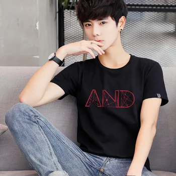 

Summer new women's street letter characters print loose short-sleeved T-shirt 23.13
