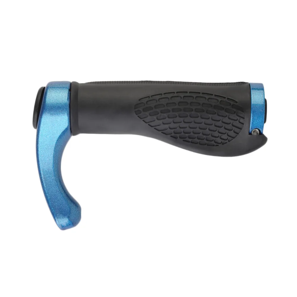 2pcs Cycling Handle Grip Bar End Durable Anti-slip Rubber Aluminum Alloy MTB Mountain road Bike Bicycle lock-on Handlebar Cover