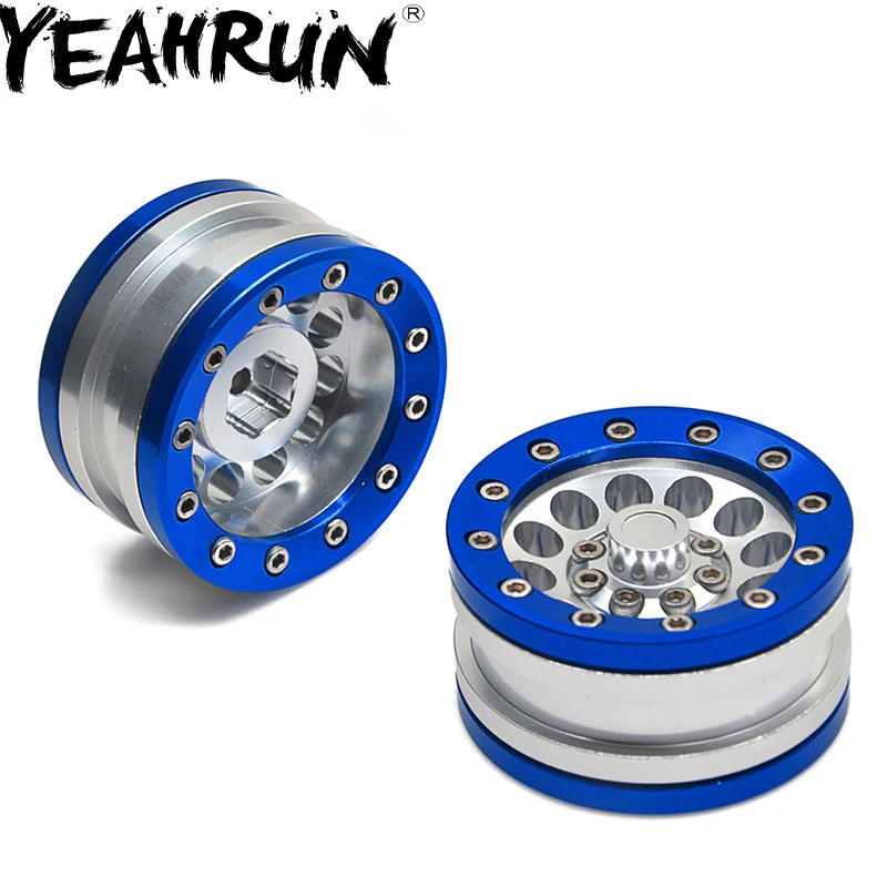 

YEAHRUN 1.9'' Alloy Beadlock wheel rims 30mm Width for AXIAL SCX10 D90 CC01 1/10 RC Crawler