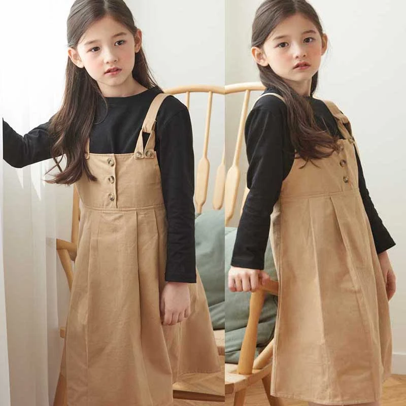 

Back To School Girl Autumn Clothing Set Girls Outfits Kids Dress Suits Long Sleeve Tops And Sleeveless Dresses Girl Sets 2019