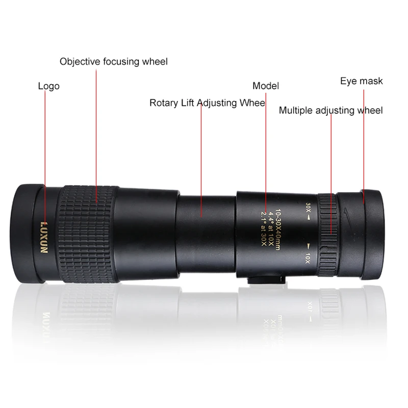 Охотничий Монокуляр LUXUN 10 30X40 мощный телескоп HD с высоким увеличением портативный
