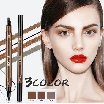 

1pcs Four Heads Fork Tip Fine Sketch Eyebrow Pencil Sweat-proof Waterproof Eyebrow Pencil Easily Draw Makeup TSML1
