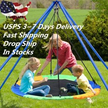

40 In Saucer Swing chair outdoor indoor children Safety Swing home fitness baby hanging chair belt jumping baby hammock cradle
