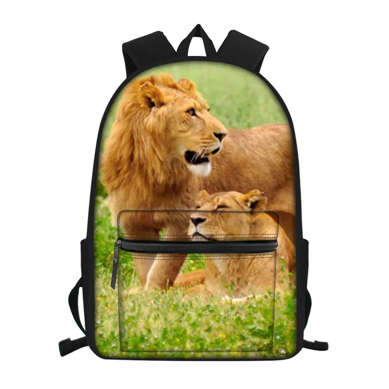 Fashion Animal Lion Pattern Women Men Multifunctional Backpack School Bagpack Mochila Escolar Custom Your Style Drop Shipping
