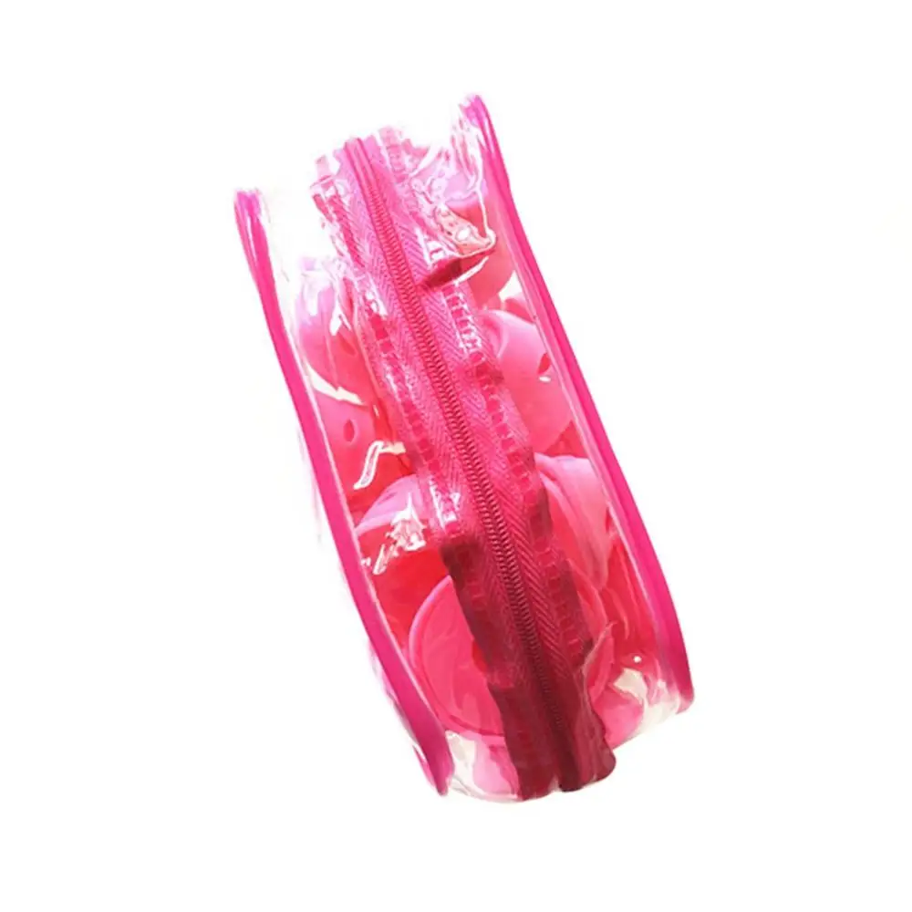 pink 30pcs Бигуди грибные колокольчики бигуди ПВХ сумки те же бигуди Большой Леди Г-н мессер розовый синий силикон не повреждает волосы - Цвет: pink 30pcs