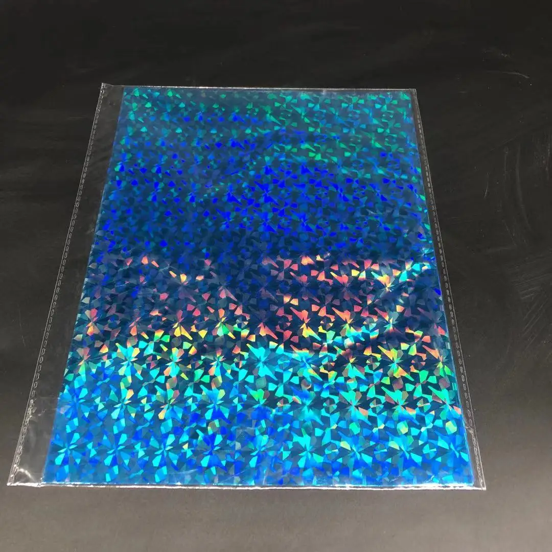 Blue Gilter 50 шт. золотой черный красный фольга горячего тиснения бумажный ламинатор ламинирование передача на элегантность лазерный принтер ремесло 20x29 см A4 - Цвет: Blue Gilter