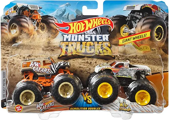 Оригинальные игрушечные автомобили Hot Wheels гигантские монстры грузовики 1/64