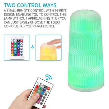 

Decorative LED Night Lamp 3D Printed USB LED Light Remote Control 16 Changing Colors For Bedroom Decoration