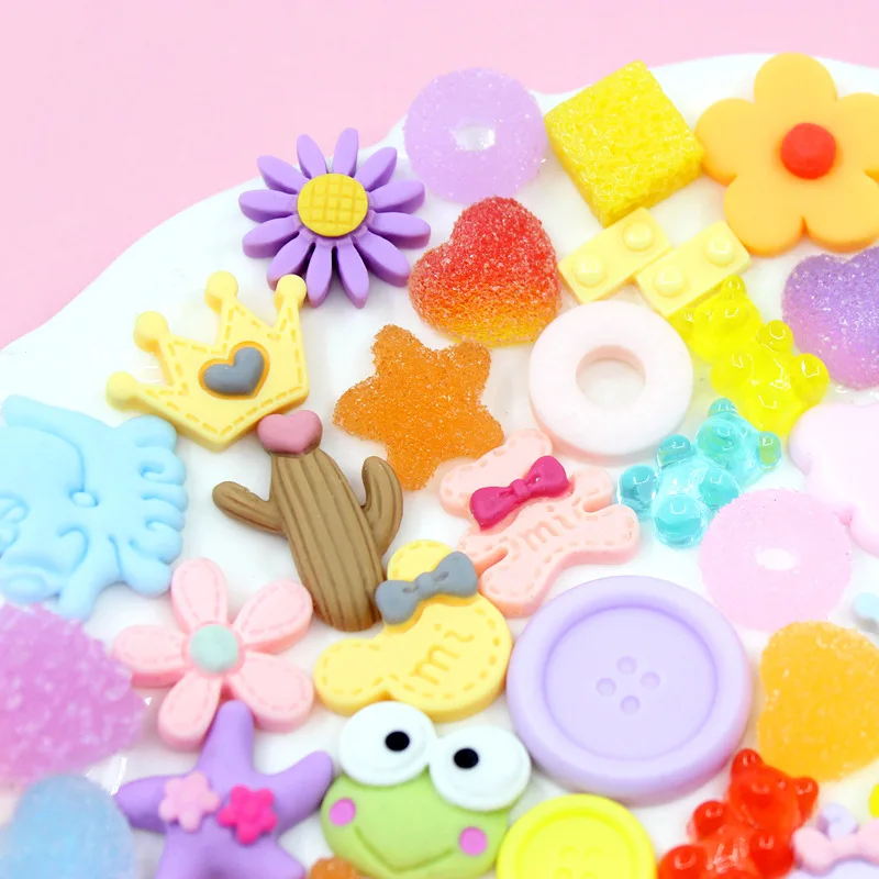 50 шт Смешанные Цветные полимерные леденцы DIY ремесла мобильный телефон оболочки Материалы сувенир детские ноги аксессуары