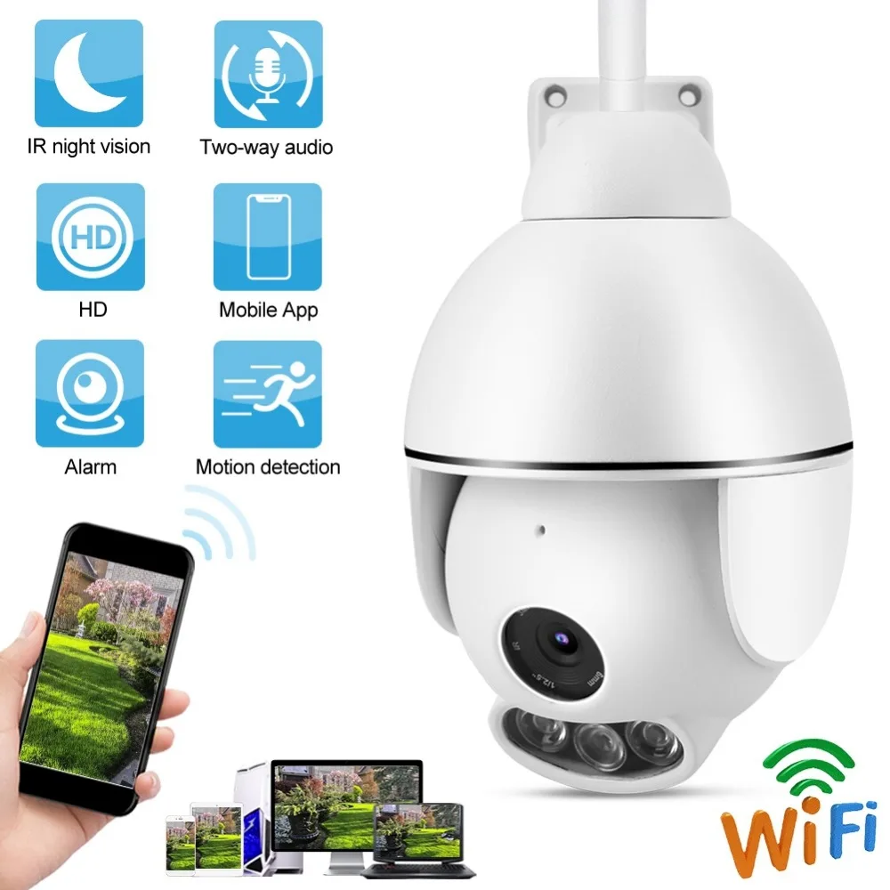 4X/16X зум 2MP 1080 P HD wifi PTZ купольная камера ИК ночного видения IP66 водонепроницаемый 2019