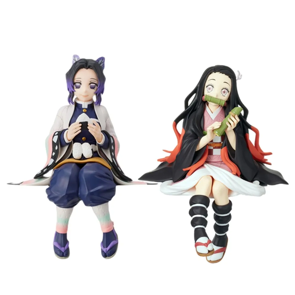 Экшн-фигурка Chokonose аниме Demon Slayer Kamado Tanjirou Agatsuma Zenitsu Eat Rice Balls ПВХ фигурка | Игрушки и