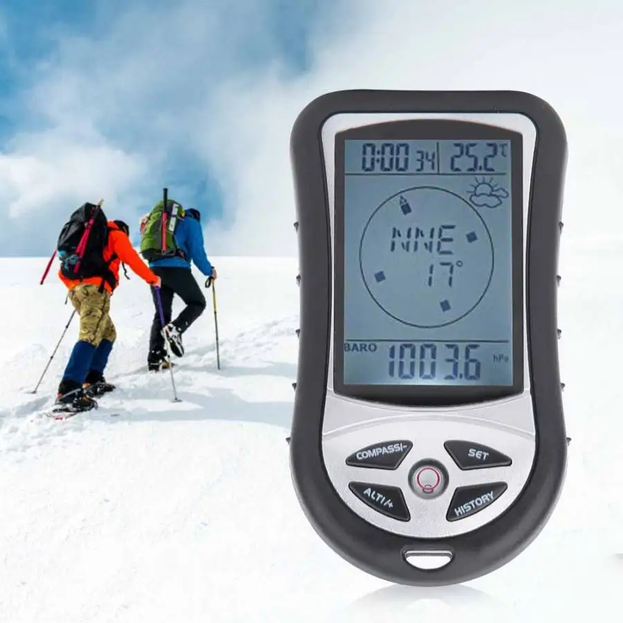 8 in 1 Handheld Electronic Navigation Compass Multifunction Digital