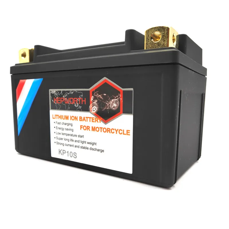 KP10S 12V 10Ah стартовый Аккумулятор для мотоцикла LiFePO4 120wh скутера литиевая батарея CCA