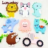 1pcs BPA Free Animal Silicone Teethers  Baby Teething Toy Cartoons Food Grade Silicone Cartoon Nursing Tiny Rod 1