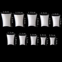 Manicure 500 PCs Bag Duck Feet Nail Tip Duck Feet Fake Nails Natural Fake Nails PCs Transparent Color Natural Color White