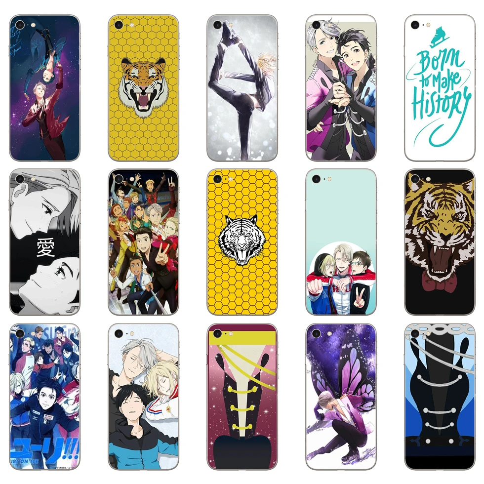 262D Yuri On Ice чехол для телефона Yuri! Мягкий силиконовый чехол plisetsky tiger чехол для iPhone 5 5S SE 6 6s 8 plus 7 7 Plus X XS SR MAX
