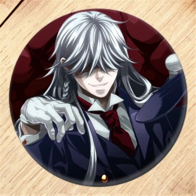 Anime Black Butler Brooch Pin Cosplay Badge Accessories For Clothes Backpack Decoration Children's gift B003 6