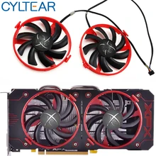 Ventilateur de refroidissement FDC10U12S9 C pour carte graphique XFX Radeon RX 460, Double Dissipation