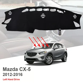 

For Mazda CX5 CX-5 2012 - 2019 Dash Cover Mat Dashboard Cover Dashmat Protective Sheet Carpet Styling 2014 2016 2017 2018 KE KF
