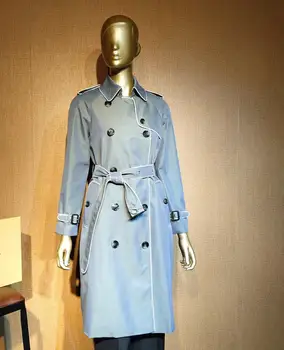 

Spring 2020 British Style series of fashion slim long trench coat coat