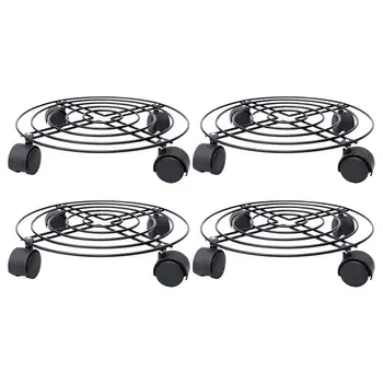 

4pcs Durable Flower Pot Stand Potted Plant Rack for Home Office