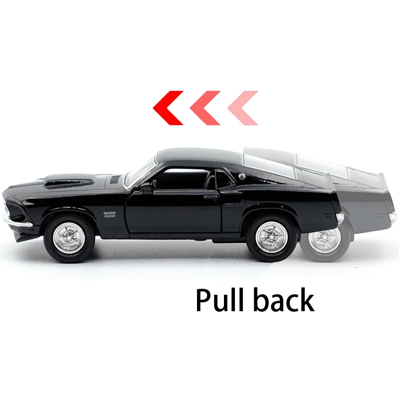 WELLY 1:36 модель автомобиля в стиле ретро из литого сплава Mustang Boss 429 игрушка с
