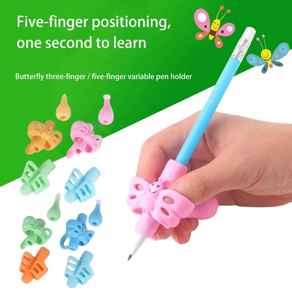 

Pencil Grip Holder Kids Cute Pencil Handles Writing Guide Help Keep Pen Posture Correction Kids Gift Stationery Kid Pen Holder