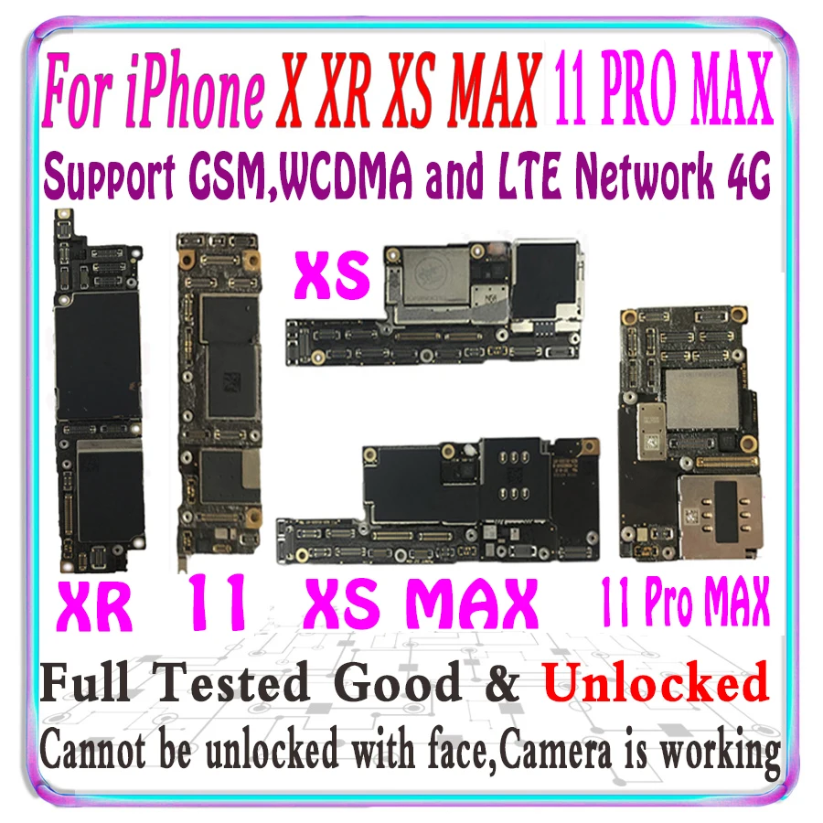 Оригинальная материнская плата для iPhone 11 PRO MAX XS XR логическая разблокировка iCloud MB