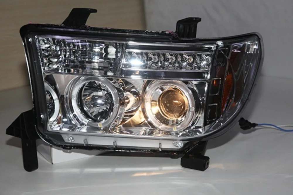 2 шт. светодиодный головной светильник передний в сборе для TOYOTA Tundra 2007-2013 с дневным ходовым светильник