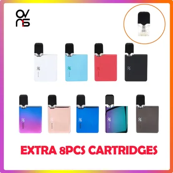 

Original OVNS JC01 Pod Vape Kit Built in 400mAh Battery Box Mod witn extra 8pcs 0.7ml Cartridge Pod Vaporizer E Cigarette Kit