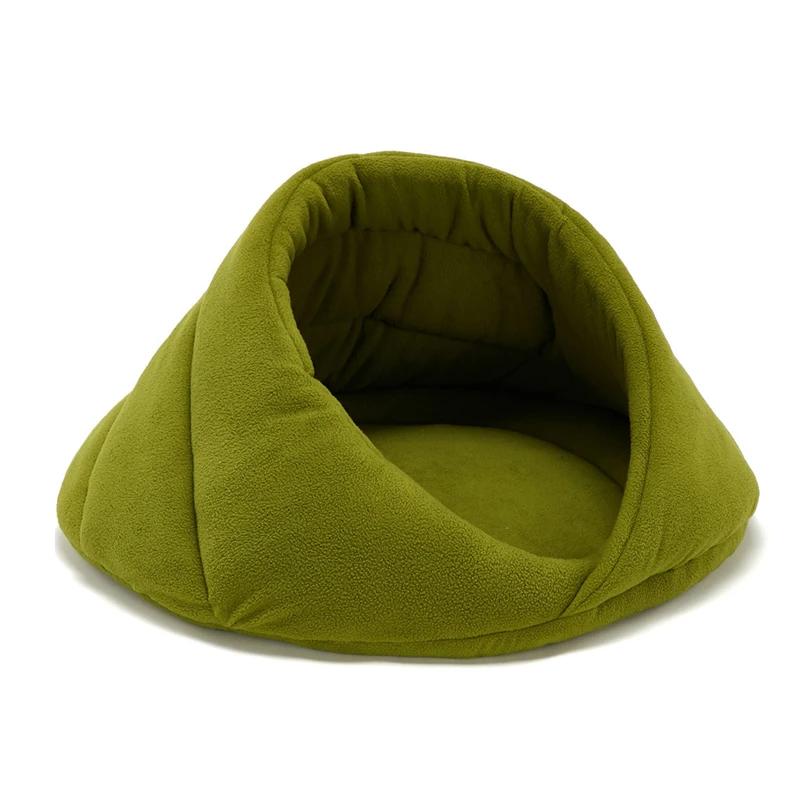 Deep sleep Teddy pet nest флисовый коврик для питомника матрац для кошек клетка для домашних животных Четыре сезона гнездо - Цвет: Green