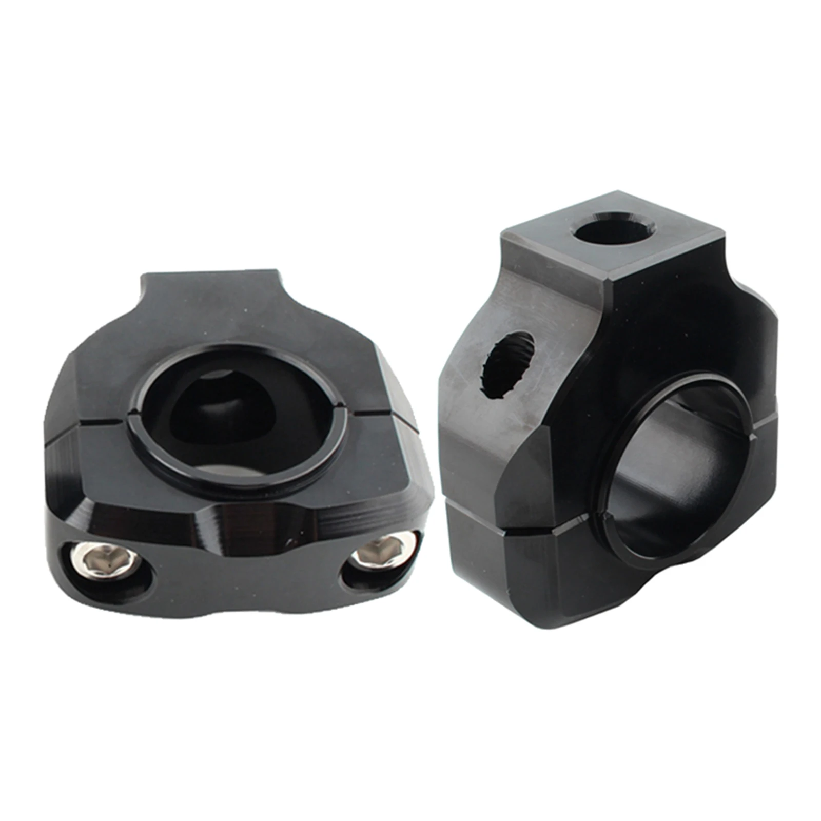 1 Pair Universal Aluminum Alloy 28mm Handle Bar Riser Clamp Monut Bar Riser