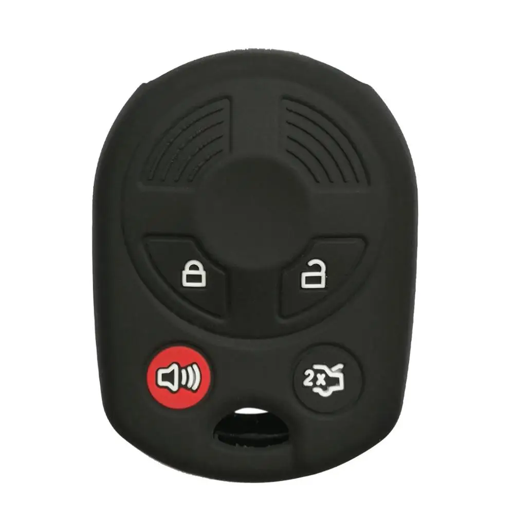

Silicone Case Protector Key Fob Cover Smart Car Remote Holder for Ford Escape Explorer Mustang Transit Fusion Focus Lincoln