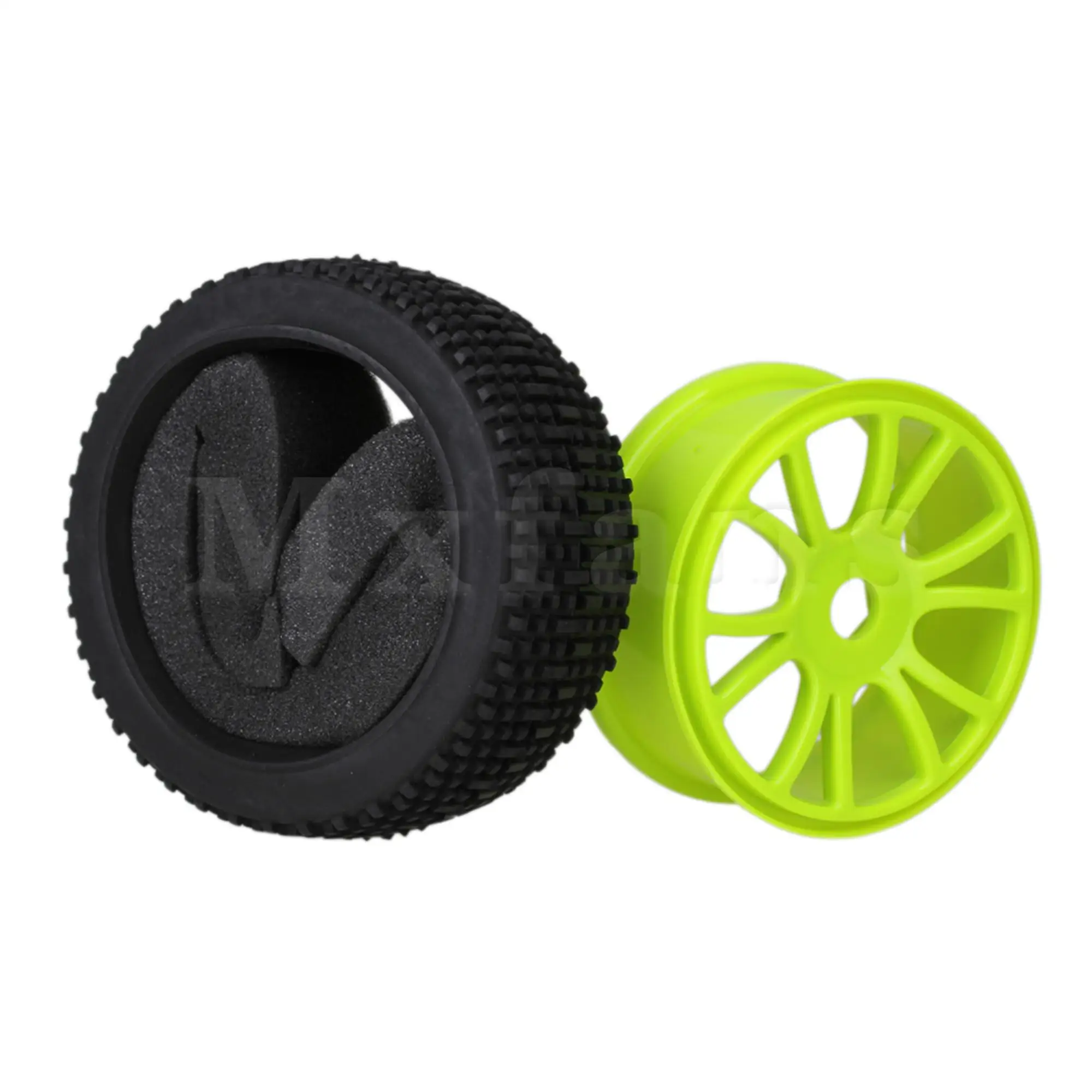Mxfans 4 x RC1:8 Внедорожник 12 спицевой пластиковый обод колеса + резиновая шина с
