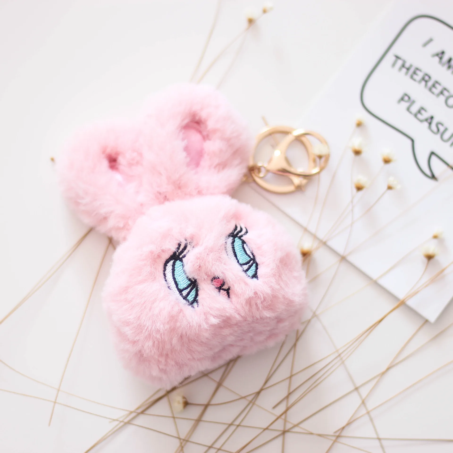 Wego Япония милый девушки кролик мешок плюшевый кролик голова кулон брелок