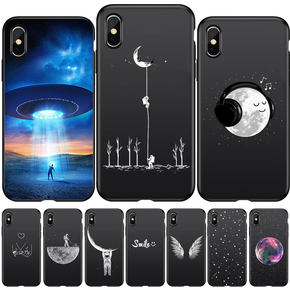 Чехол для телефона sky earth Angels smilely Cool man iPhone 11 pro 12mini 12 max X XS Max 6 6S 7 Plus 8 SE 2020 5s Xr TPU