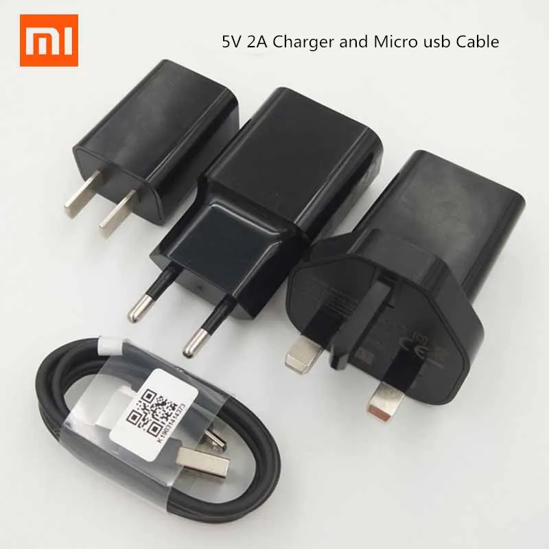 Xiaomi 5V 2A зарядное устройство EU US Переходник usb зарядка 120 см Micro USB кабель для Redmi 4X 5A 6A Note 6 5 pro s2 a2 lite