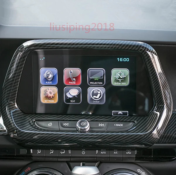 Панель gps-навигации из углеродного волокна для Chevrolet Camaro