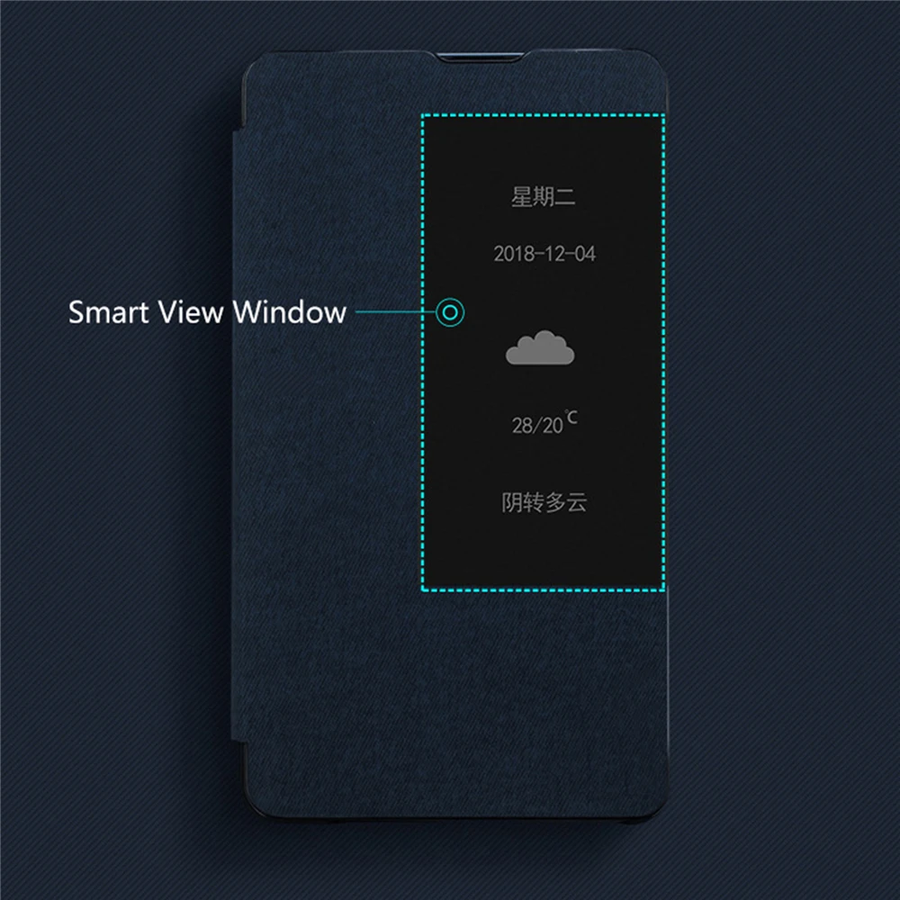 Защитный кожаный чехол для телефона huawei mate 20 X/mate 20X5G, умный чехол с окошком для просмотра, флип-чехол с держателем для ручки