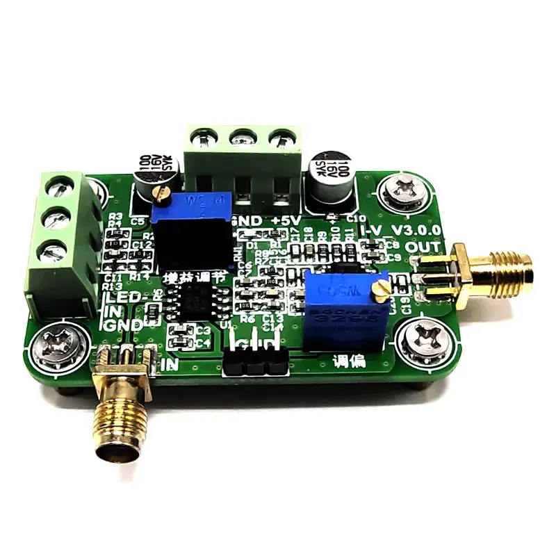 

IV Conversion Amplifier IV Conversion Photoelectric Amplifier mA Current-to-Voltage OPA657 Weak Amplification