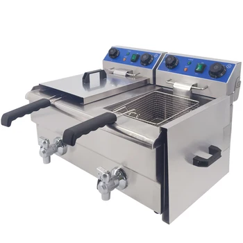 

Commercial Use Deep Fryer 220V 20L Large Capacity Industrial Electric Oil Fat Frying Machine Fried Fish Chicken Potato